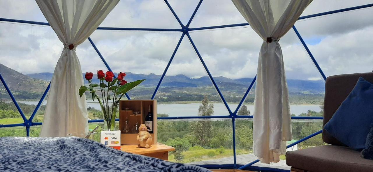 Glamping Blue Hotell Guatavita Exteriör bild