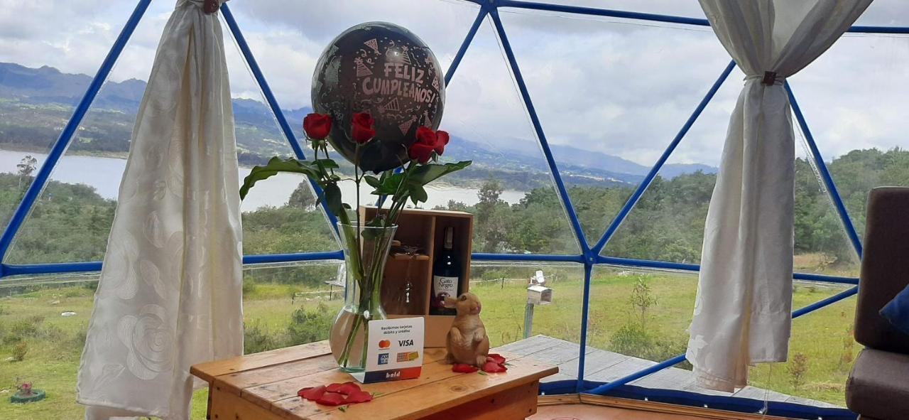 Glamping Blue Hotell Guatavita Exteriör bild