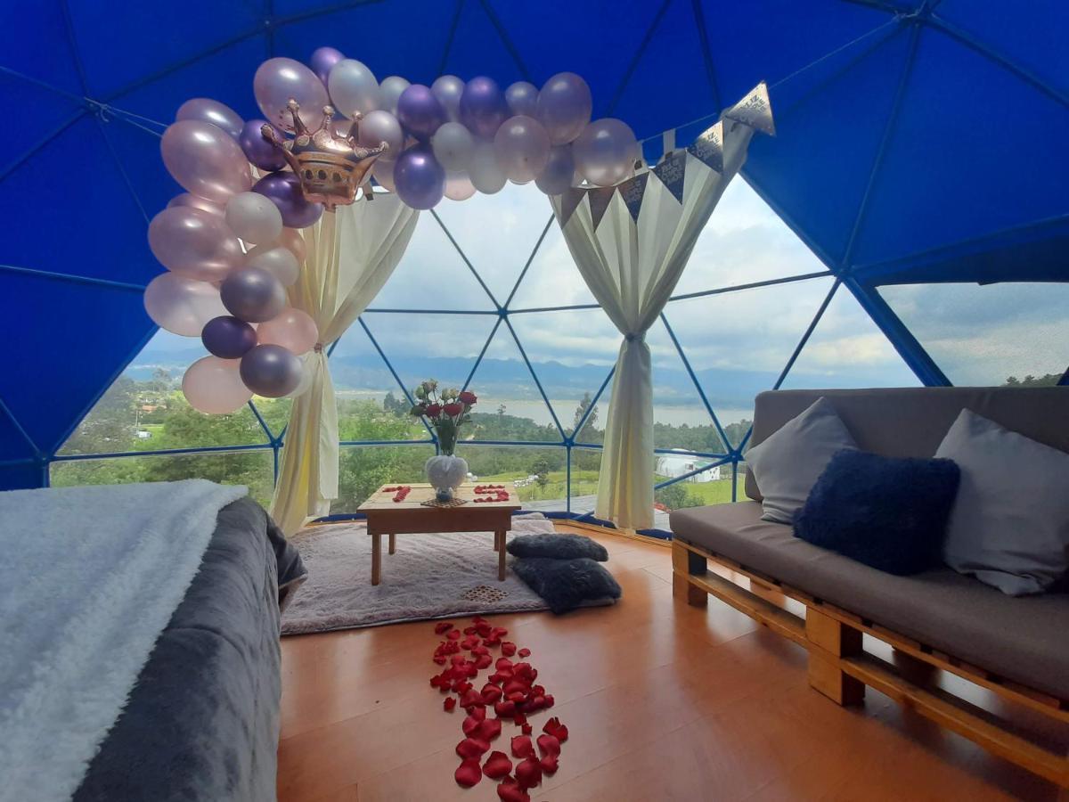Glamping Blue Hotell Guatavita Exteriör bild