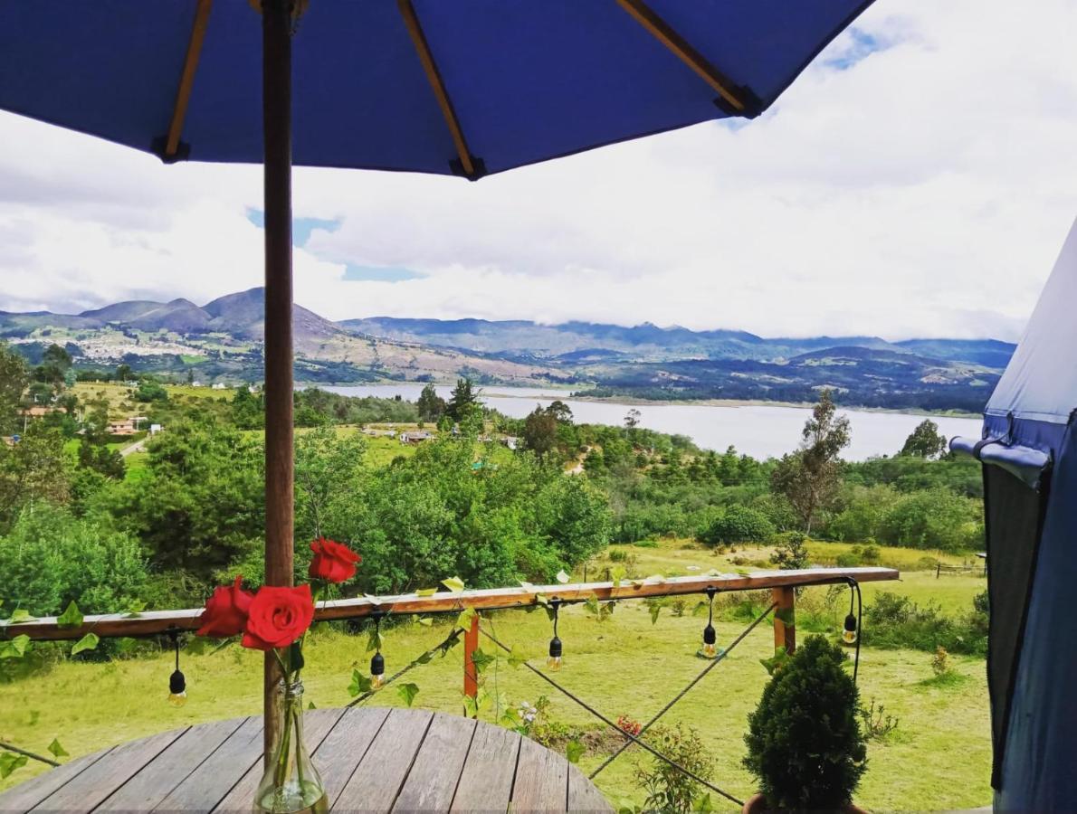 Glamping Blue Hotell Guatavita Exteriör bild