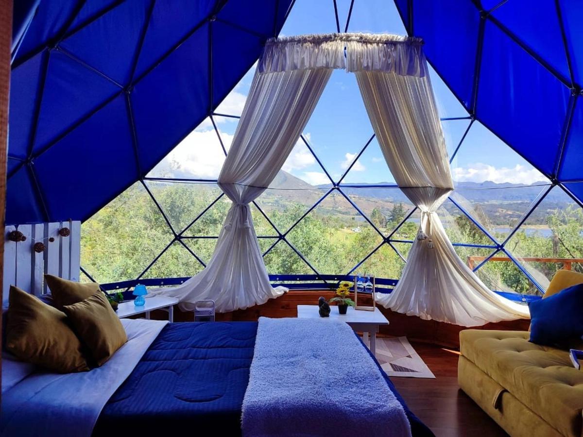 Glamping Blue Hotell Guatavita Exteriör bild
